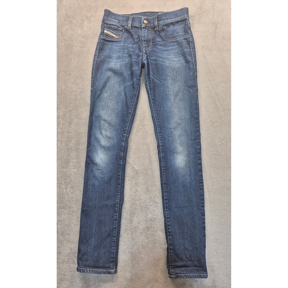Diesel Y2K Livier Super Slim Jegging Jeans 0661A Blue Stretch Denim Womens W26